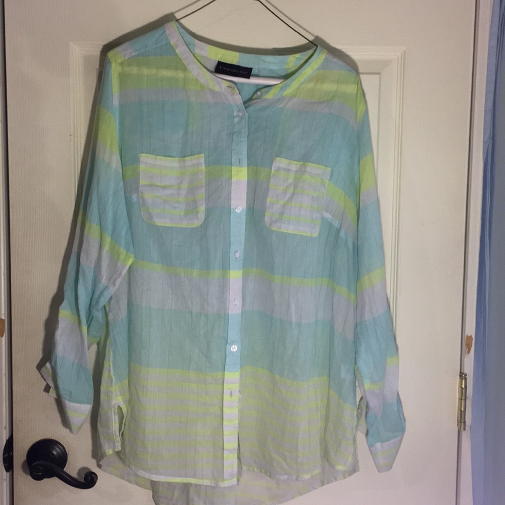 Lane Bryant lightweight cotton blouse